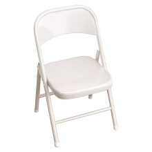 White Plastic Folding Chairs 350lb Capacity, Stackable Foldable Seats for Wedding Party Indoor Outdoor Use