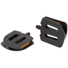 Pedais de plataforma EP-S antiderrapante 9/16 polegada preto 2 peças - ERGOTEC - Bicicleta de cidade - Refletor - Unissex