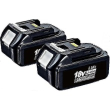 2 kpl pakkaus Yhteensopiva yhteensopiva 18 V:n akun 6,0 Ah:n Lxt Li-ion BL1850B BL1830B BL1860B kanssa, johdoton, 100 % uusi