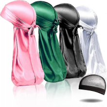 kpl Silky Durag -kyniä, miesten ja naisten aaltokyniin yhteensopivat Silky Durag -kynien pakkaus 1 aaltokyni, Silky Satin Durag Ext P2025011