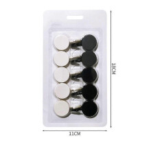 10 Packs Household Strong Adhesive Unmarked Hooks (Black+white) A