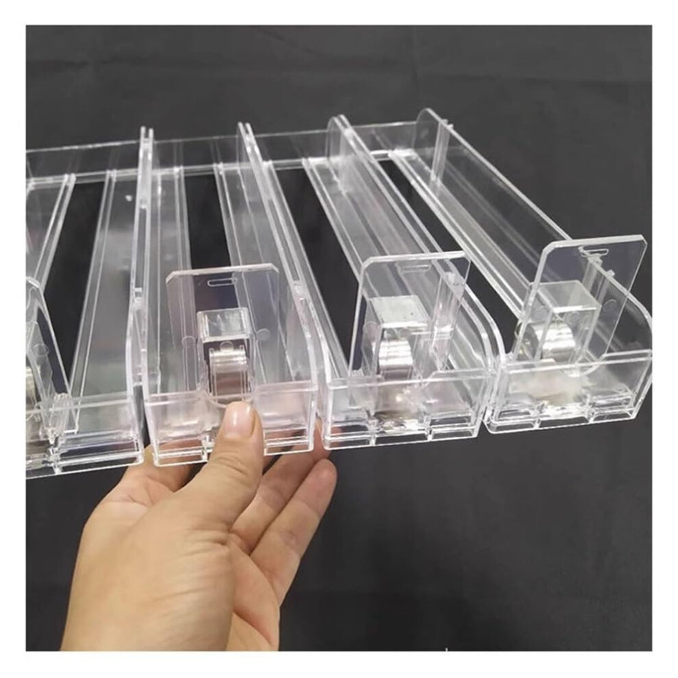 Automatic Cigarette Display Stand, Clear Acrylic Pusher Shelf with Durable Spring Mechanism for Retail Countertops