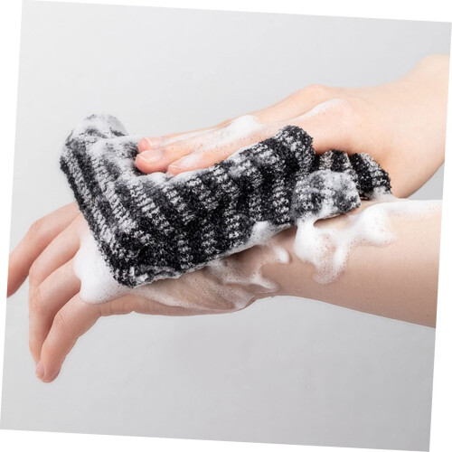 2 Pack Long Strip Back Scrubber for Shower, Exfoliating Bath Towel with QuickDry Design 1