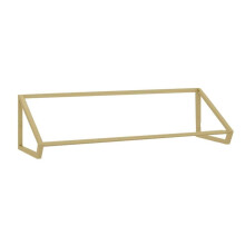 Industrial Pipe Clothing Rack 120CM Gold Wall Mounted Clothes Hanger for Retail Store Display