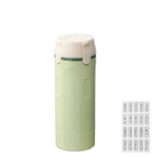 4-in-1 Green Travel Toiletry Bottles, Leakproof Refillable for Shampoo Lotion Conditioner Travel (Color Green)