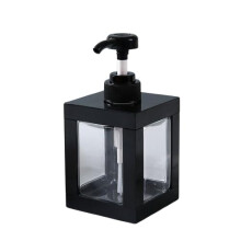 Black Hand Soap Dispenser 500ml with Pump, Refillable Plastic Bottle for Bathroom and Kitchen Sink