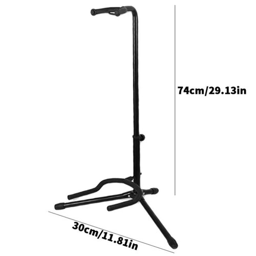 Foldable Adjustable Vertical Electric Guitar Stand Long Version for Stable Instrument Display 1