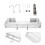 Corner Shower Shelf Wall Mounted Aluminum Organizer, Rustproof SpaceSaving Bathroom Storage Rack 3