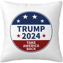 AEFER Trump2024Take America Back Kissenbezüge, doppelseitig, Landhausstil, für Couch, Bett, Sofa