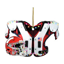 Football Ornament Acrylic Shoulder Pads Helmet 1 Piece