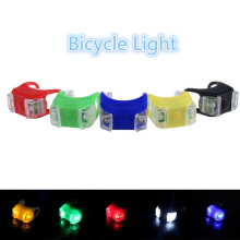 Silikon Cykel Säkerhetsbelysning LED Ljuslampa Ficklampa Cykel BK