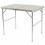 35.43" Picnic Adjustable Height and Carry Handle Folding Table White 1