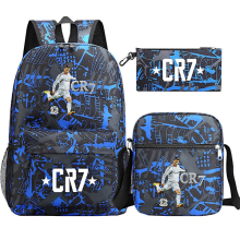 Fotball Ronaldo Cr7Set - Skolesekker for jenter/gutter Laptop Reise &