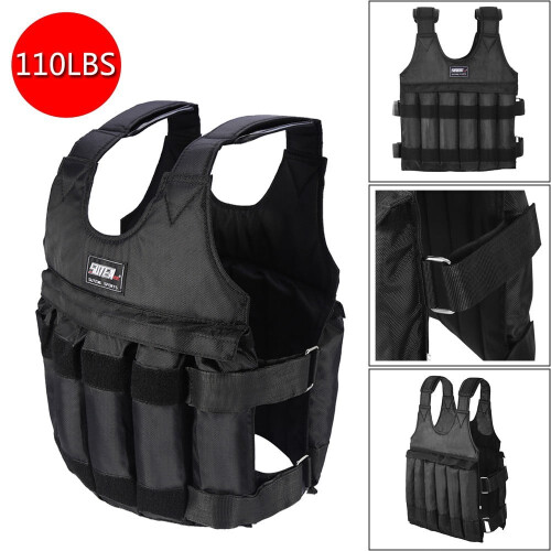 Replio Adjustable Weighted Vest 110LB Compatible with Workout Running