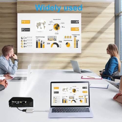 Προσαρμογέας USB C σε VGA, Thunderbolt 3 (Type-C) Αρσενικό σε Θηλυκό Προσαρμογέας VGA Συμβατό 1