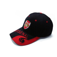 Broderet kasket Unisex justerbar fodboldkasket Arsenal Sort