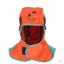 Fire Resistant Welding Hood with Neck Protection, Breathable Flame Retardant Welder Cap, 2 Pcs Orange