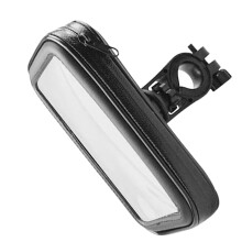 1 sæt cykeltelefonholder vandtæt mountainbike telefonholder (sort)
