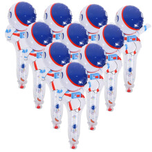 50pcs Astronaut Foil Balloons Space Theme Party Decorations Handheld Metallic Photo Props for Birthday