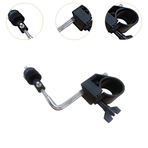 Electronic Drum Clamp with Metal Cymbal Stand Mount, Secure Bracket for Stable Performance and Easy Setup 1