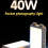 Φωτιστικό LED 40W για κάμερες, ιδανικό για φωτογραφίες και βίντεο, με μπαταρία 4000 4