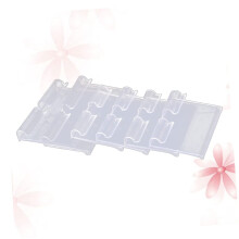 10pcs Clear Plastic Tag Holders for Supermarket Shelves, Durable ClipOn Label Display