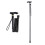 Folding Walking Cane with Ergonomic Handle, Adjustable Height, Quad Base, Non‑Slip Tip, Black 3
