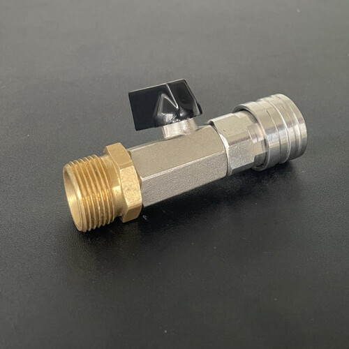 Högtryckstvättventil 1/4" och M22 14 mm snabbkoppling för ström 1