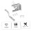 Automatic Gravity Gate Latch Set Rust Resistant Metal Fence Lock with Self Locking Mechanism 1 Pack 4