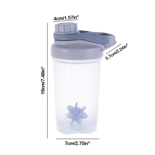 Protein Shaker Bottle 500ml with Scale 2