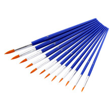 12 Piece Miniature Paint Brush Set for Fine Detail Painting, Smooth Flow, Ergonomic Slim Handle