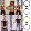 Yoga Circles Pilates Ring Dubbelgrepp Magic Circle Kroppsövningsvikt 3