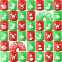 40 Pack Holiday Magic Spring Toys for Kids, Christmas Party Favors and Stocking Stuffers, Non Candy Goodie Bag Fillers