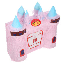 Large Pink Castle Princess Pinata CandyFilled Surprise for Birthday Party and Princess Theme Decor