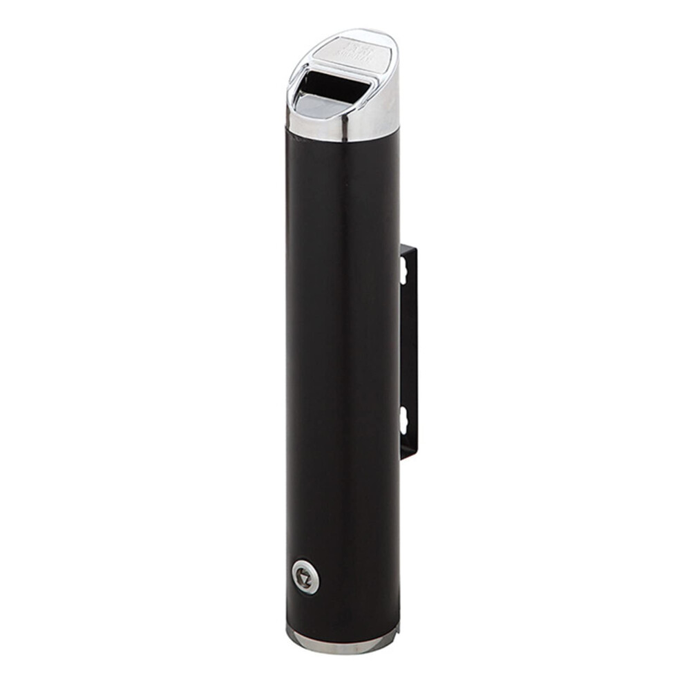 Outdoor Wall Mounted Ashtray, Lockable WeatherâResistant Aluminium Smoking Receptacle for Patio Garden or Commercial Use