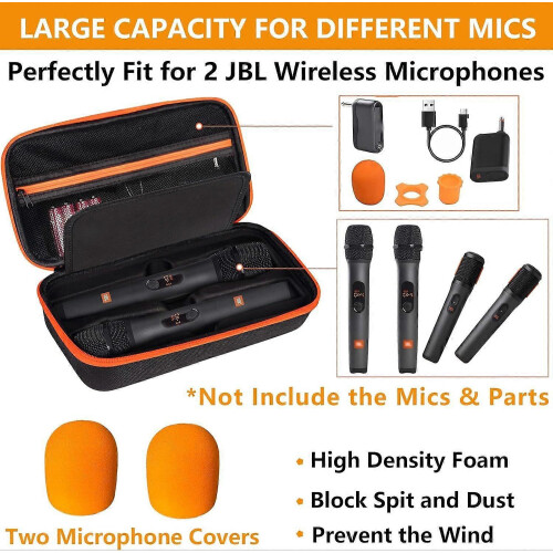 Compatible con el último modelo de 2025 de estuche para micrófono inalámbrico. Compatible con JBL Wireless Two. 1