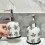 Ceramic Soap Dispenser with Durable Ceramic Design for Bathroom and Kitchen, Refillable Pump Decor 2
