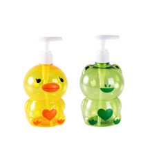 Cute Cartoon Kids Soap Dispenser with Pump, Refillable Liquid Bottle for Bathroom and Hand Wash