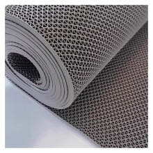 Non Slip Drainage PVC Floor Mat for Bathroom Kitchen Entrance, Quick Dry Durable 16.4ft Gray