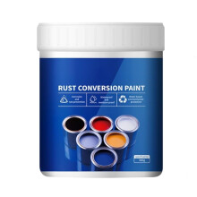 Rust Converter Blue WaterBased Metal Paint, Fast Rust Conversion and Weatherproof Protection