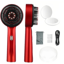 Scalp Massaging Brush – 3-in-1 Electric | Waterproof | Red Light Therapy
