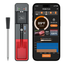 Wireless Meat Thermometer - Bluetooth Meat Thermometer with Smart APP - Meat Thermometer Digital Wireless for Turkey Beef Lamb BBQ