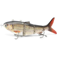 (BL-x19) Hard Fishing Lures Robotic Swimming Electric Lures, USB Rechargeable LED Multi Jointed Swimbaits Tackle