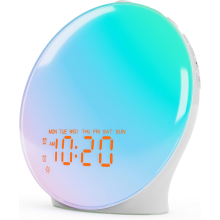 Bedside Sunrise Alarm Clock with 8 Natural Sounds Snooze