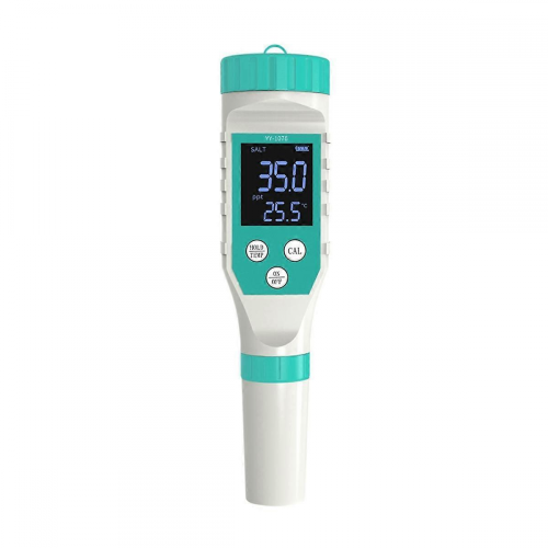 PH/Free Chlorine/ORP/EC/TDS/Salinity/Temp Water Quality Analyzer PH Meter Pool Salt Tester Compatible with Aqu