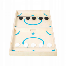 Wooden Hockey Game Portable Table Football Game Compatible with Birthday Friends