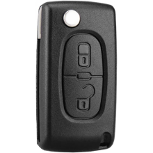 <b>2 Buttons Key Shell Compatible CE0536 Folding Flip Key Compatible with Peugeot 207 307 308 A