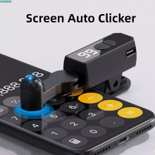 LYNDON Automatic Screen Clicker, Continuously Rechargeable Device, Small Adjustable Portable Faucet Cell Phone for Car Applications