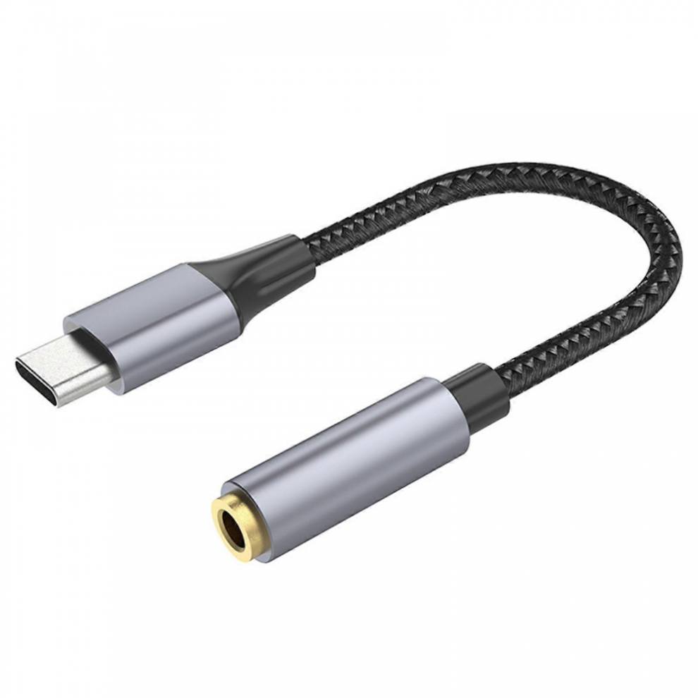 Usb C Aux Cable Adapter Ype C Headphone Converters Usb Type C To Aux Usb C Male To 3.5Mm Female Sound Cord Black 4357389156573