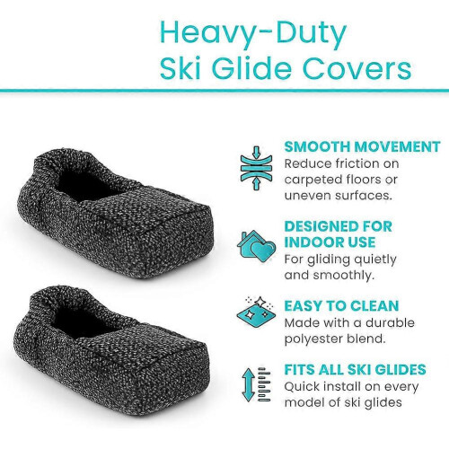 Συμβατό με καλύμματα Walker Ski Glide (4 τεμάχια) - Αξεσουάρ για άτομα με αναπηρία γι 2